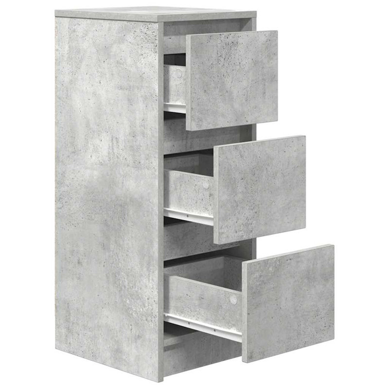 Sideboard 29.5X34x76 Cm Engineered Wood, Concrete Grey