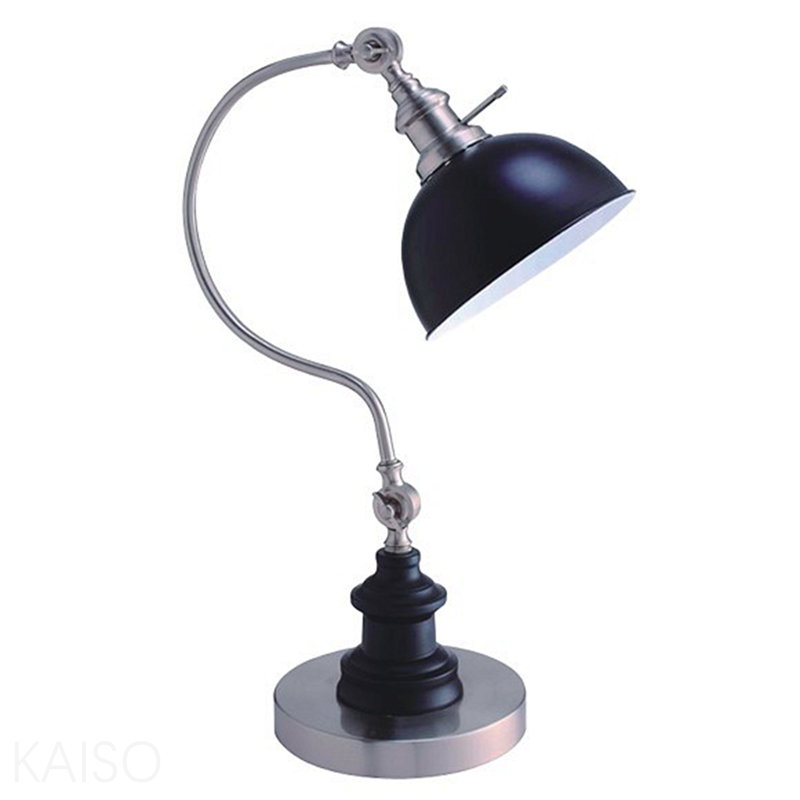 22"H Satin Nickle Good Neck Table Lamp