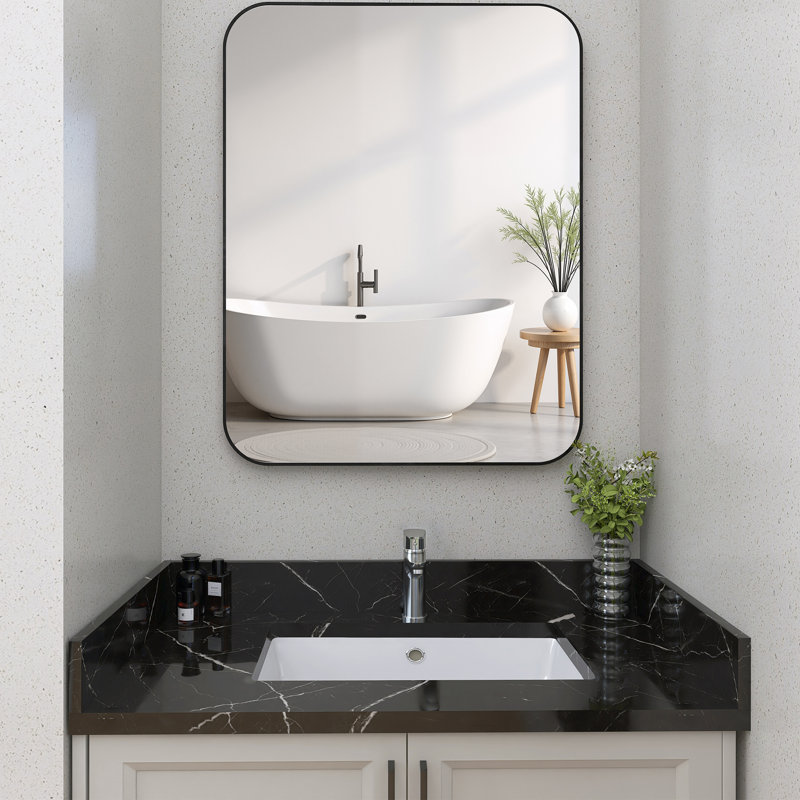 21'' W X 4'' D Marble Black Polished Sidesplash Rectangular Vanity Top Side Splash for Bathroom Countertop