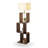 Walnut Solid + Manufactured Wood Free form Floor Lamps