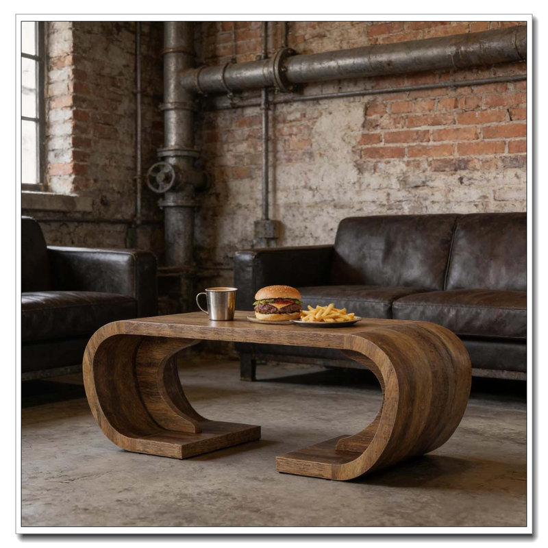 C-Shaped Coffee Table