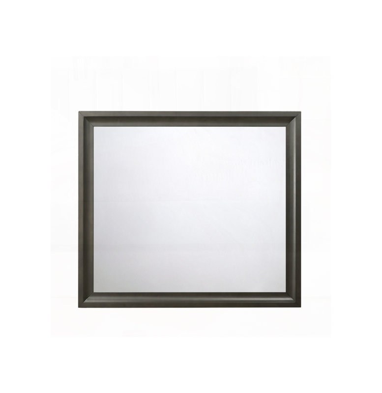 Mirror, 35" x 39", Gray