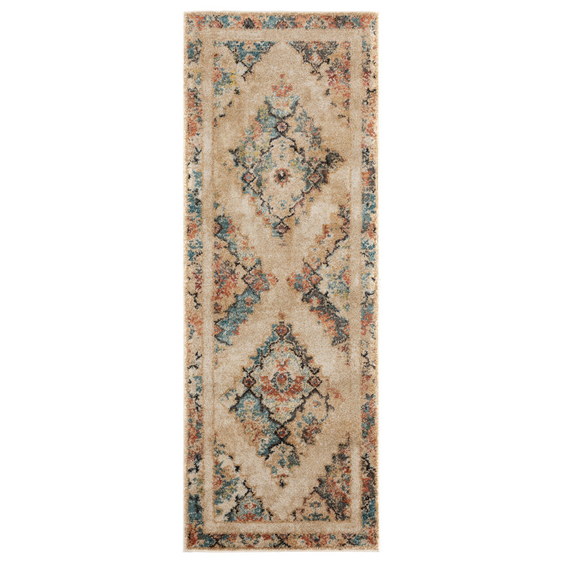 Summertown Synthetic Oriental Indoor Rug, Runner 2'7" x 7'2"