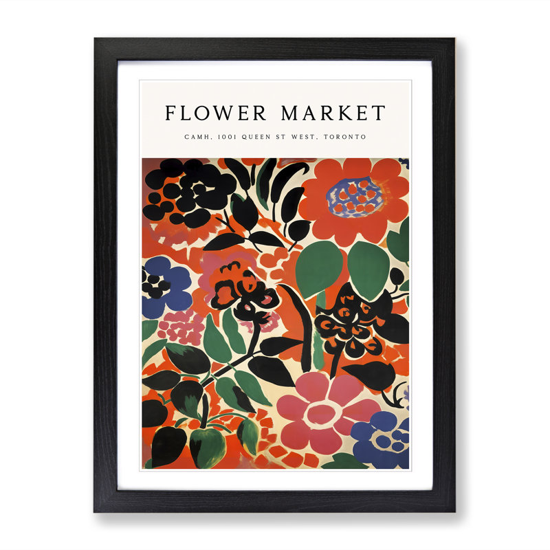 Toronto Flower Market Exhibition No. 3 - Single Picture Frame Print on Wood, 34cm H x 25cm W x 2cm D