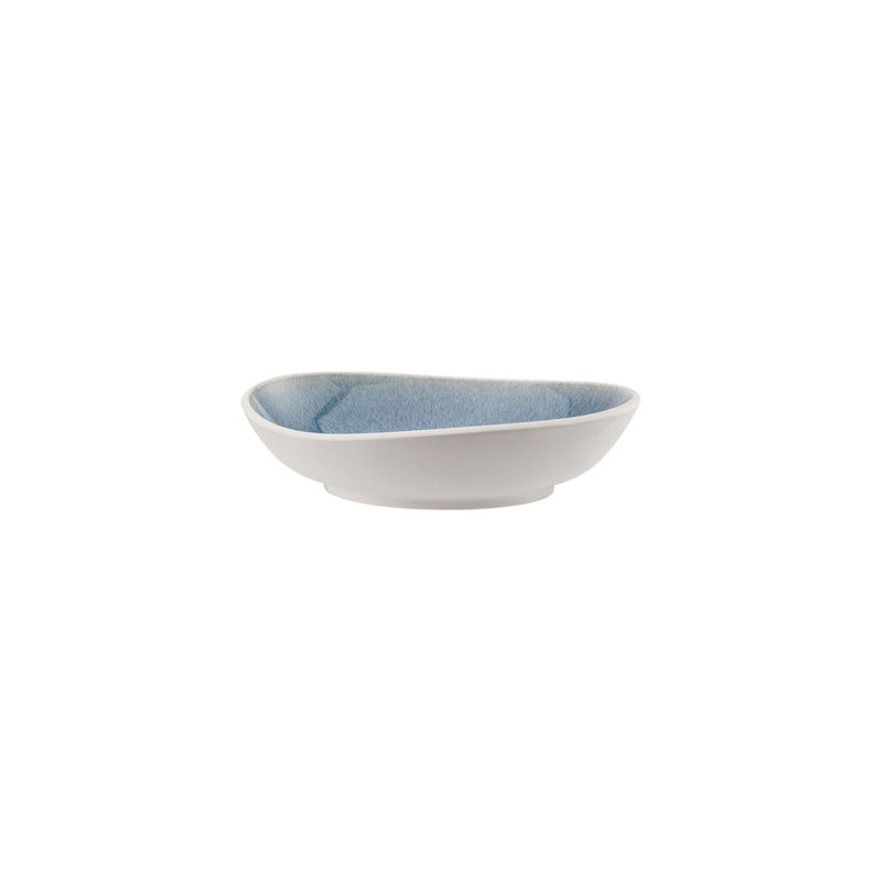 Junto Handmade Stoneware Appetizer Plate, Aquamarine