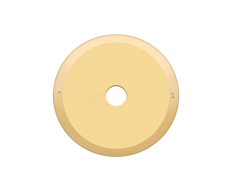 Metal Knob Backplate, PVD Polished Brass