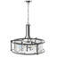 Lustre tambour en cristal 4 lumières Bunton-22823848