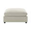 Tissu beige Cassandra Repose-pieds carré