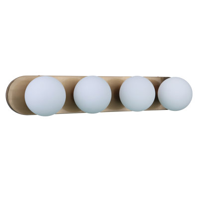 Barre d'éclairage de salle de bain 4 lumières Jordanna