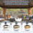 Hardtop Gazebo With Galvanized Steel Double Roof & Aluminum Frame, Brown Outdoor Pavilion With Curtains And Netting For Patio And Garden-126511506