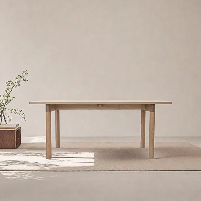 Solid wood simple rectangular dining table