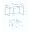 Bureau d'ordinateur, bureau personnel, ordinateur portable, tiroir de rangement, travail, métal, contemporain, moderne-264021601