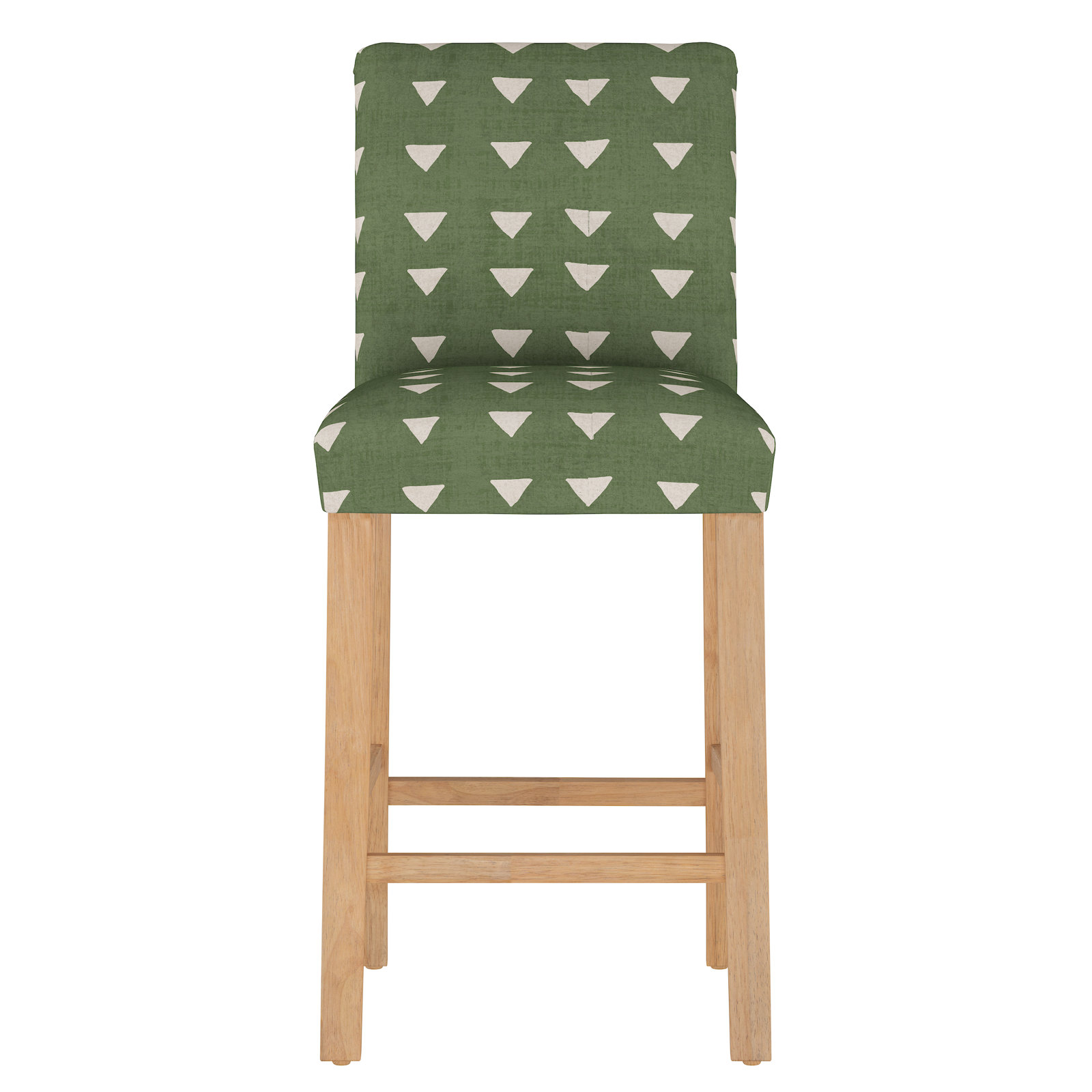 Hadrien Bar and Counter Stool, Bar Stool (31” Seat Height), Natural Wood, Shaana Indigo