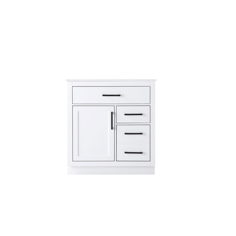 Ahner 32 inch Single Bathroom Vanity, White