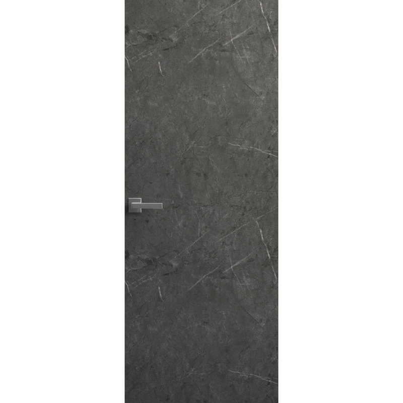 Porte cachée invisible avec poignée | Planum 0010 avec cadre caché noir Cadre noir | Poignée verrouillable à charnières dissimulées | Portes modernes sans cadre