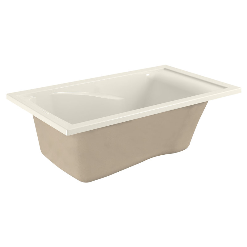 Evolution 60'' x 36'' Soaking Acrylic Bathtub, Linen