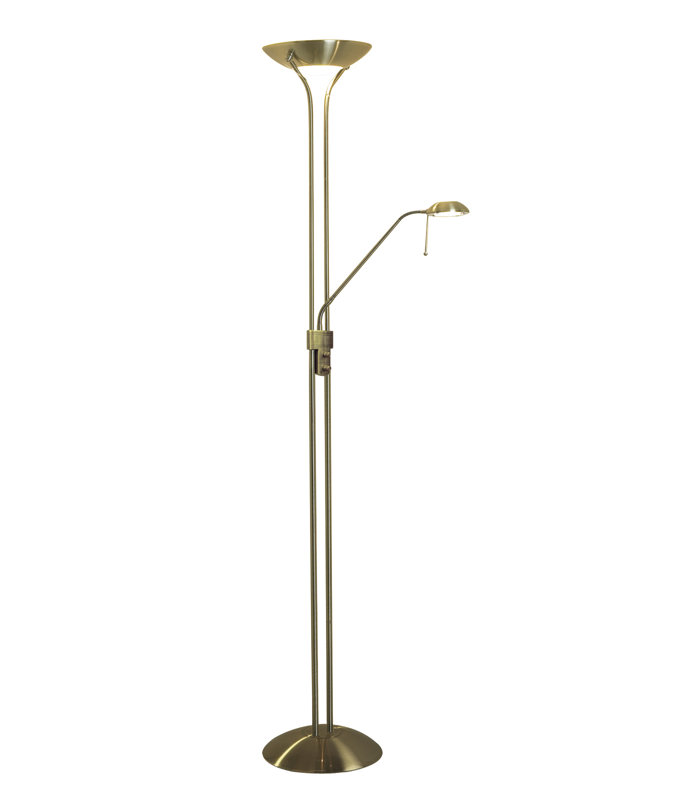 Mccullough 180 H cm Floor Lamp, Antique Brass