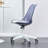 Contemporary Swivel Desk Chair with Stain-Resistant Upholstered Seat and Caster Wheels-2089554524