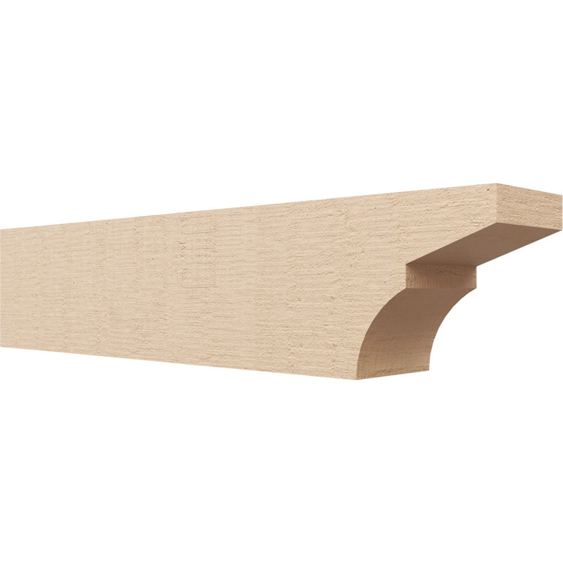 Monterey grain de bois TimberThane queue de chevron, brun clair apprêté, H 8 po x l 36 po x P 6 po