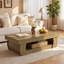 Table basse moderne 55 "avec tablette de rangement ouverte