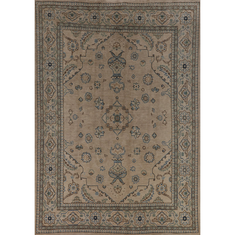 Vegetable Dye Oushak Turkish Area Rug