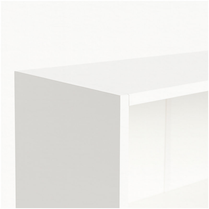 5-Tier Bookshelves Storage Cabinet White, White