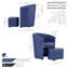 Fauteuil demi-tonneau avec repose-pieds Babumba-30415563