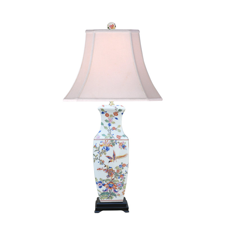 LAMPE Vase rectangulaire en porcelaine Phénix