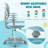 Dingyue Kids 21'' Adjustable Height Desk Or Activity Chair Chair and Ottoman-1112393583