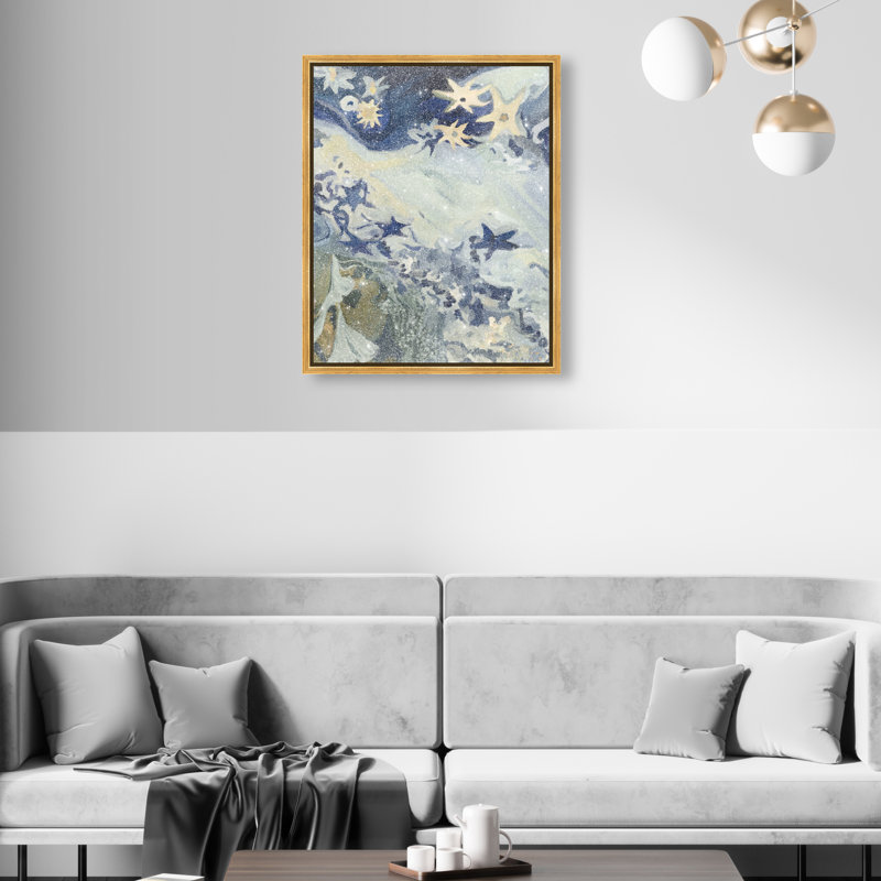 Mermaid Dream II Print by Oliver Gal, 31"H x 25"W, Gold Floater Frame
