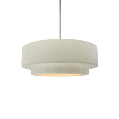 Luminaire suspendu tambour 1 lumière Gela