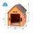 Wooden Movable Dog House-2064375088
