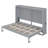 Full Size Murphy Bed Wall Bed,Gray