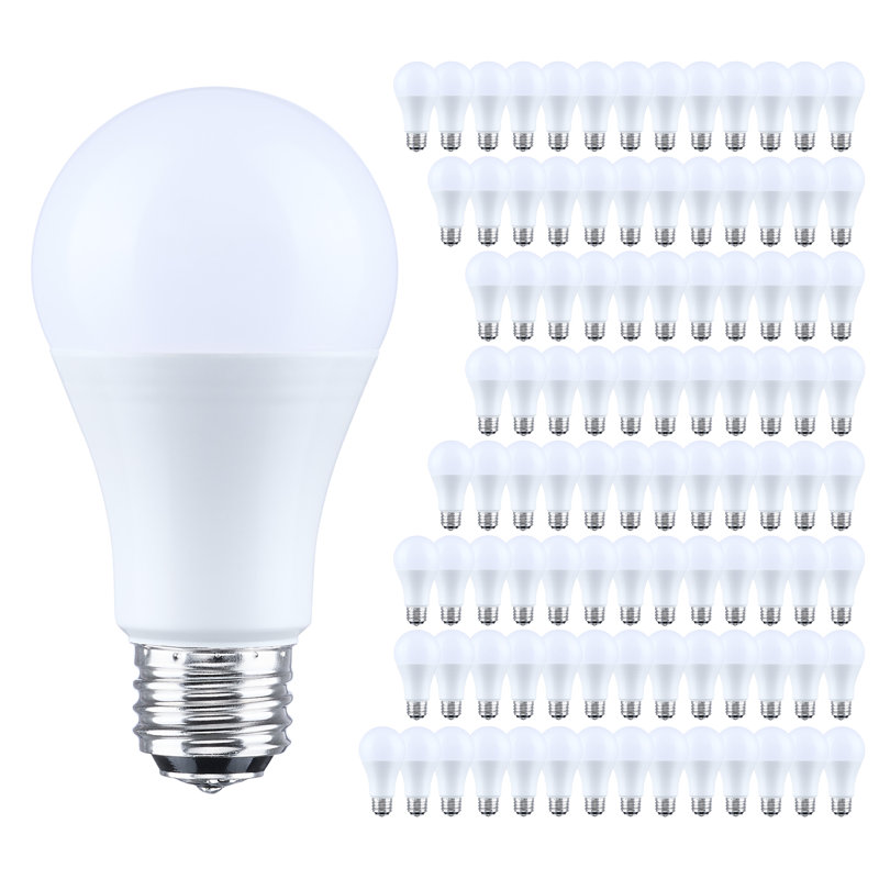 9000 watts DEL A19 5000K CCT à culot moyen 120 volts, 2,32 pouces, 5000 kelvins, 9,8 W