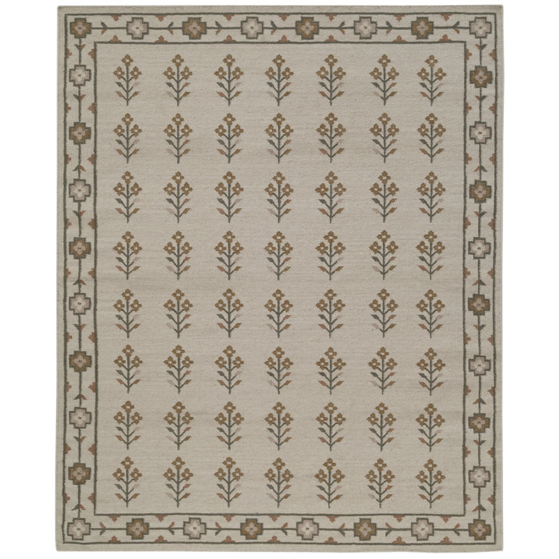 Tapis d'intérieur en laine Heidi, 3 pi x 5 pi, Ivoire ivoire