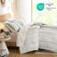 Couette imprimée en coton pour lit double/queen, 3 pièces, chenille, aspect ethnique, rembourrage, lavable à la machine, élégante