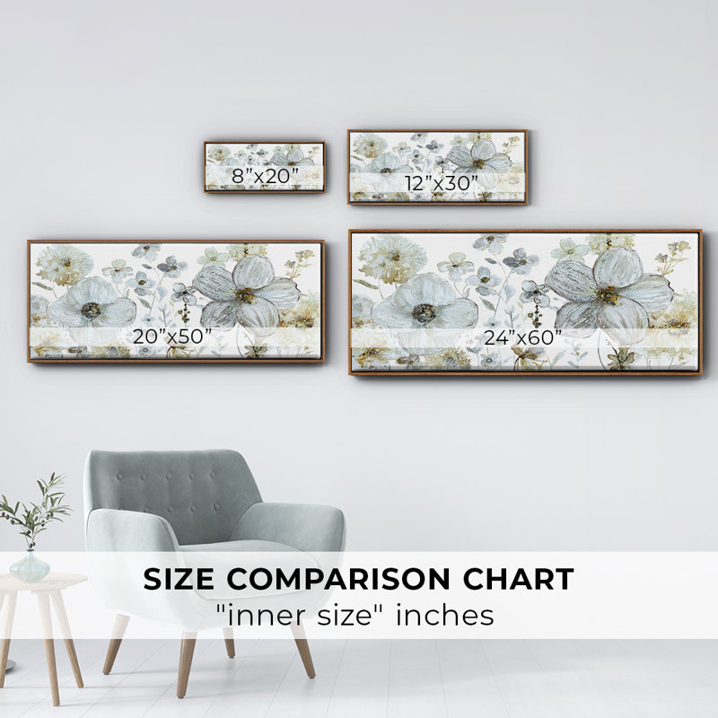 Garden Glitter III- Framed Canvas
