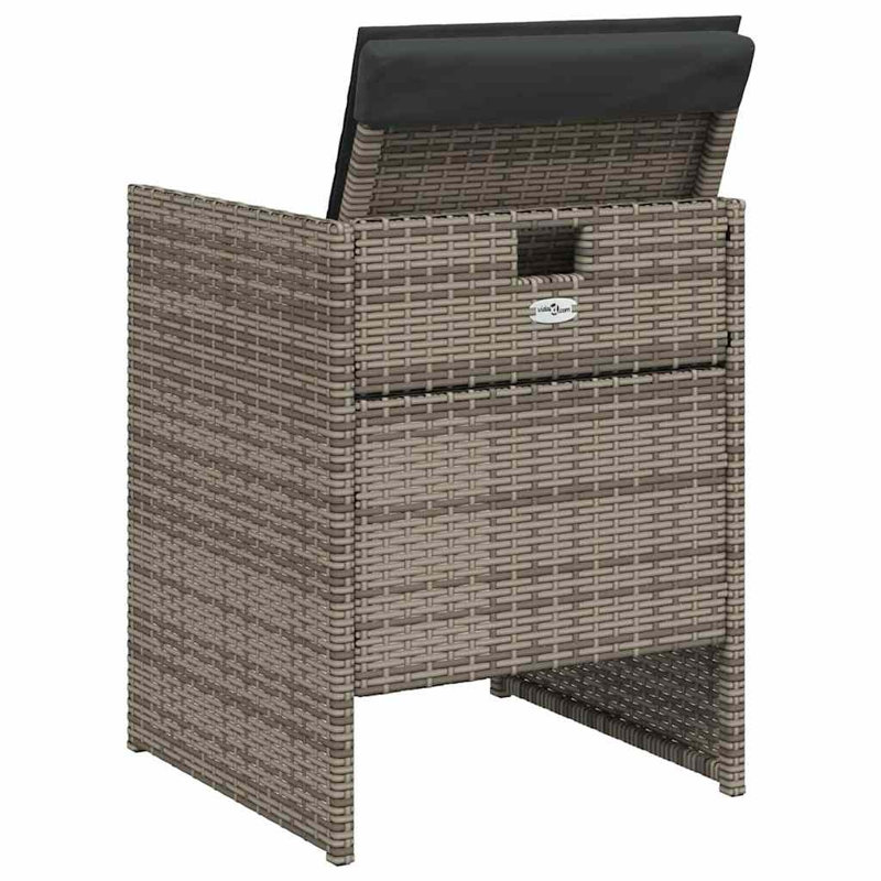 Patio Dining Set with, Grey, Grey