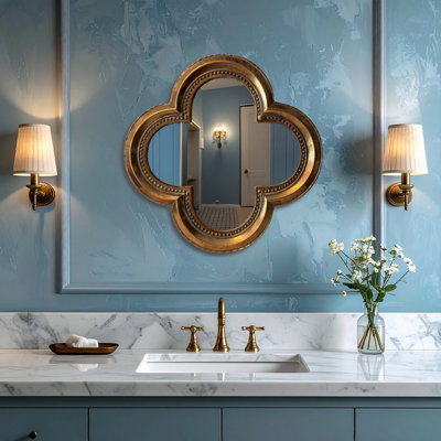 Florentine Quatrefoil Mirror, 26 Inches