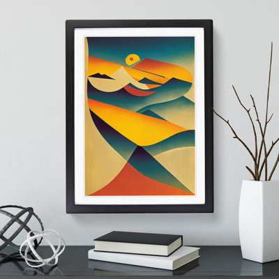 XV1022-5344X Wonderful Sunset Abstract - Single Picture Frame Print