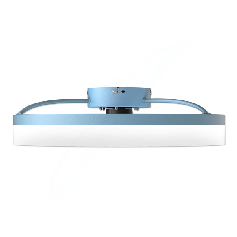 Ventilateurs de plafond avec lumières à DEL à intensité variable, installation encastrée de ventilateurs de plafond modernes et minces