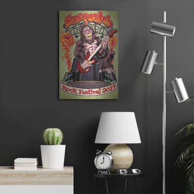 «Sasquatch Guitar Player» par Flyland Designs, art mural en métal
