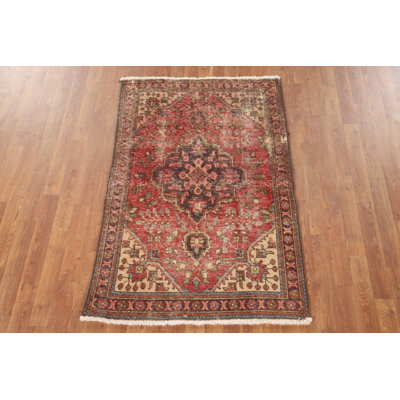Distressed Vintage Traditional Rug 3x5