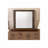 Walnut Finish Mirror