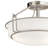 Alkire Brushed Nickel 3-Light Semi-Flush Mount Light with Frosted Glass Shade-30527030