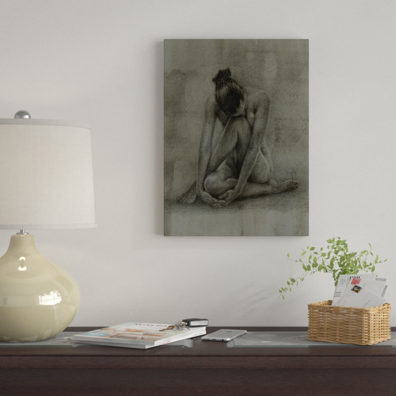 « classic figure study ii », reproduction d’art sur toile tendue, H 47 po x l 35 po x P 2 po
