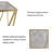 15.75" Marble Pattern Side Table, Coffee Table