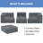 4-Piece Cozee Kids Sofa and Ottoman Set