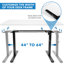 Structure de bureau debout à manivelle avec plateau de table 48 "-685990094-685990090