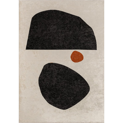 Tapis abstrait à pierres modernes